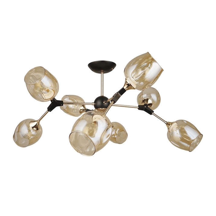 Люстра на штанге Arte Lamp SEPPIA A4211PL-8BK фото