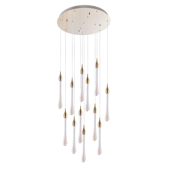 Каскадная люстра Arte Lamp RAINDROP A1803LM-36PB фото