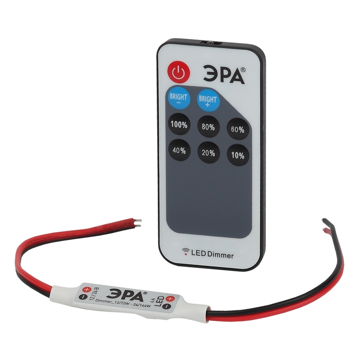 Диммер с ПДУ для лент Эра Dimmer_12/72W - 24/144W Б0043441 фото