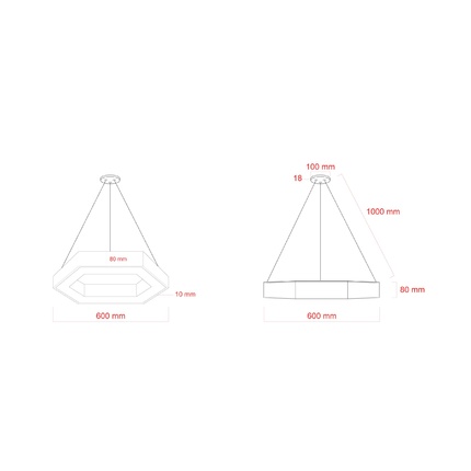 Фигурный светильник Эра HEXAGON SPO-123-B-40K-045 Б0058879