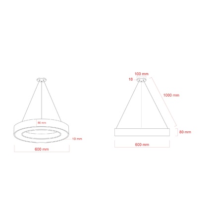 Фигурный светильник Эра RING SPO-133-B-40K-045 Б0058903