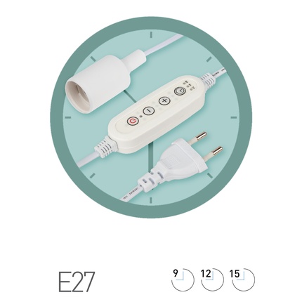 Светильник для растений Эра FITO-Time Holder E27 Б0059882