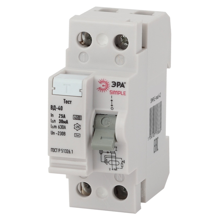 Устройство защитного отключения Эра SIMPLE-mod-42 Б0039262 фото