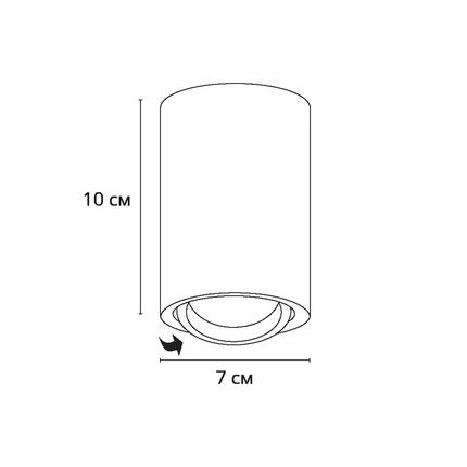 Точечный накладной светильник Arte Lamp SENTRY A1566PL-1WH