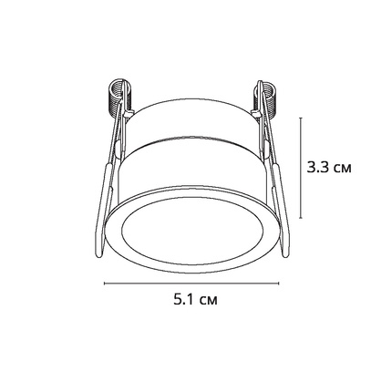 Точечный встраиваемый светильник Arte Lamp DUCRE MINI A7093PL-1BK