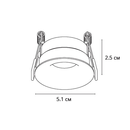 Точечный встраиваемый светильник Arte Lamp DUCRE MINI A7095PL-1WH