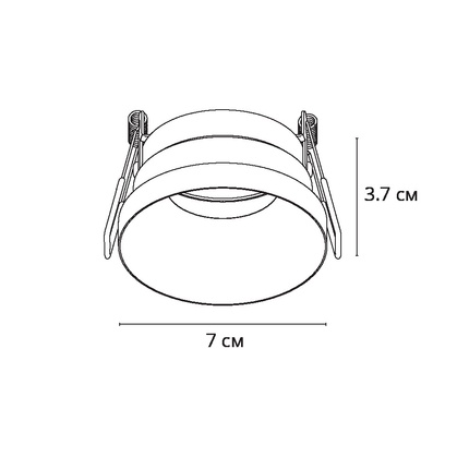 Точечный встраиваемый светильник Arte Lamp DUCRE A8094PL-1BK