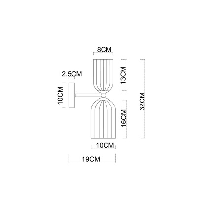 Бра Arte Lamp CHARM A1623AP-2GO