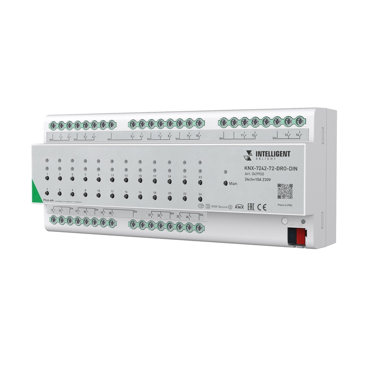 Релейный модуль KNX-7242-72-DRO-DIN Grey Arlight 049900 фото