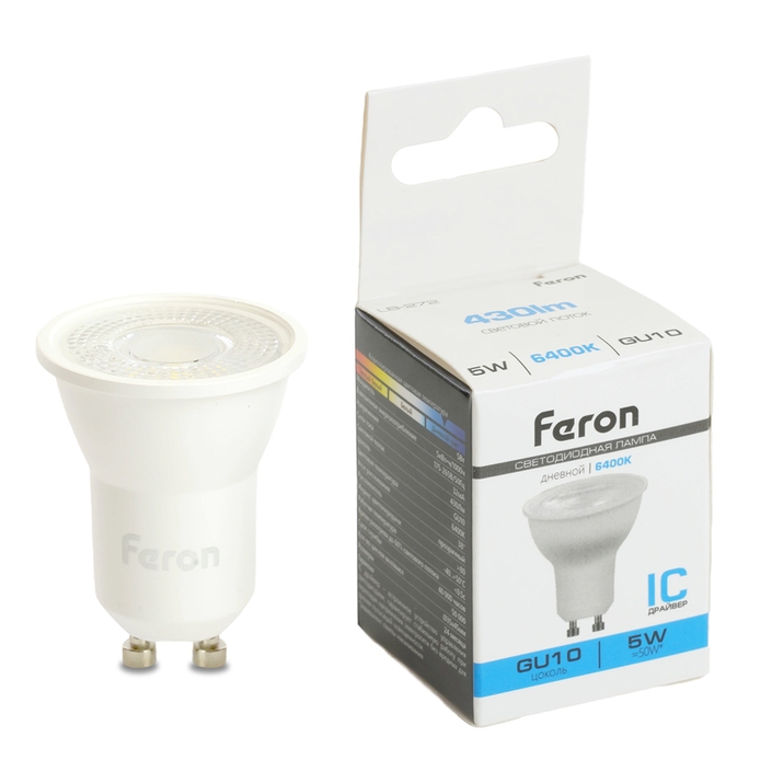 Светодиодная лампа LB-272 Feron Рефлекторная 5W 430Lm 6400К GU10 51220 фото
