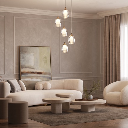 Подвесная люстра Maytoni AURA MOD016PL-05BS