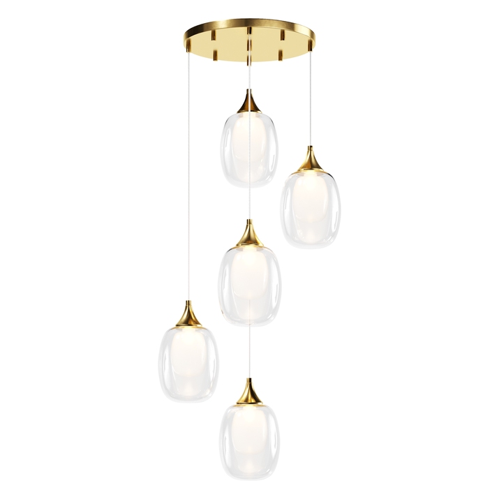 Подвесная люстра Maytoni AURA MOD016PL-05BS фото