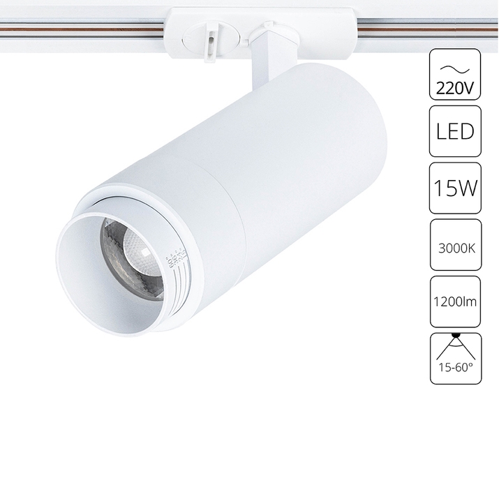 Трековый светильник Arte Lamp MERAK A3530PL-1WH фото