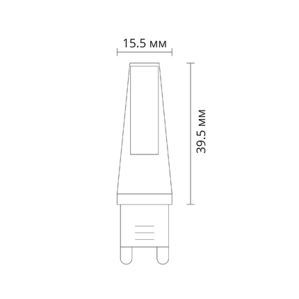 Светодиодная лампа Arte Lamp LUGO Капсульная 2.5W 240Lm 3000К G9 A0925-3K