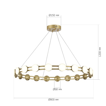 Подвесная люстра St Luce MONRO SL6610.203.20