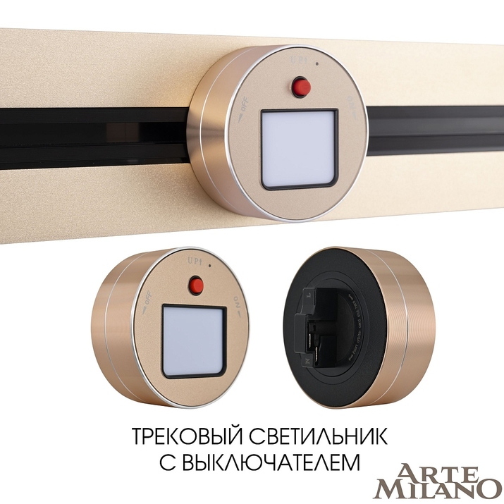 Мебельный светильник Arte Milano AM-TRACK-SOCKETS 380011TL/Light Gold фото