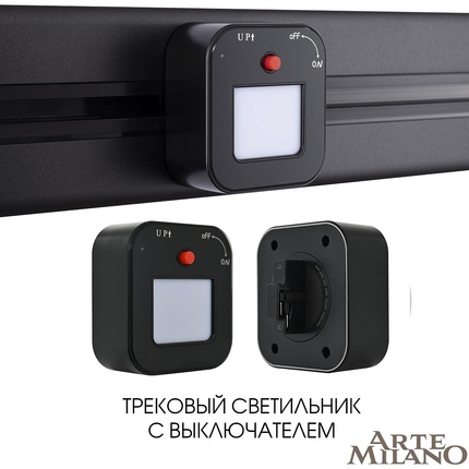 Мебельный светильник Arte Milano AM-TRACK-SOCKETS 380022TL/Light Black