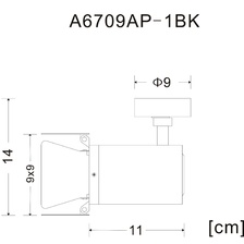 Фото накладные споты A6709AP-1BK