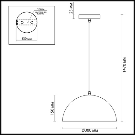 Подвесной светильник Odeon Light UGA 3349/1