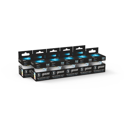 Светодиодная лампа Gauss Софит 5W 530Lm 4100K GU5.3 101505205-D
