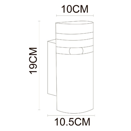 Уличный настенный светильник Arte Lamp METRO A8162AL-1BK