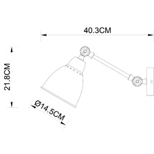Фото бра A2054AP-1BK