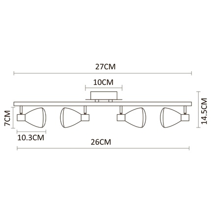 Спот Arte Lamp GIOVED A6008PL-4BK